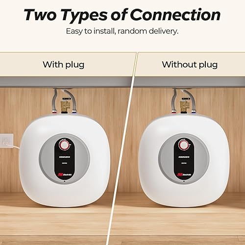 Miniatura 8 de MIZUDO Calentador de agua eléctrico con mini tanque, 8.0 galones, punto de uso, calentador de agua caliente instantáneo de 120 V 1440 W, debajo del
