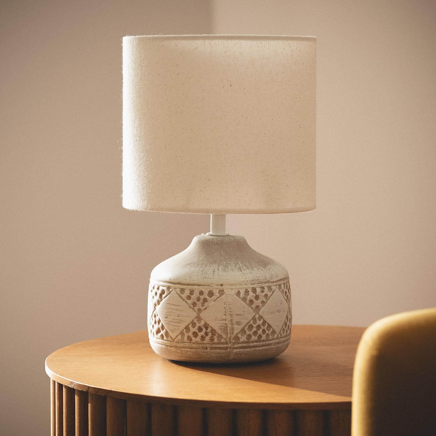 LEDKIA LIGHTING Lampe à Poser Métal Rovia Brun