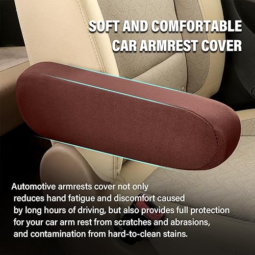 Miniatura 5 de 2 fundas elásticas para reposabrazos de automóvil, fundas elásticas para reposabrazos de automóvil, fundas universales para reposabrazos de cuatro