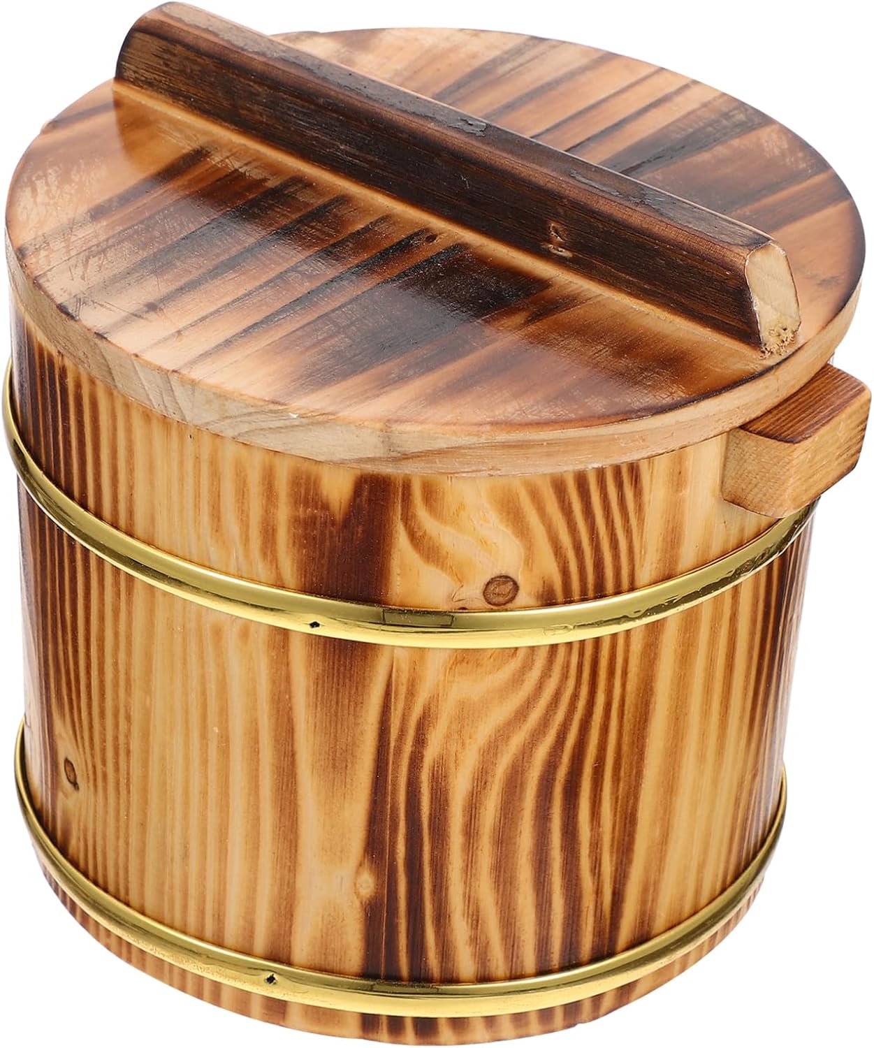 Operitacx Sushi Rice Bucket Wood Sushi Rice Cooking Bowl
