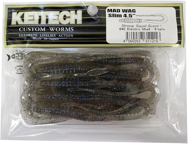 Keitech Mad Wag Slim 4,5" Gummifisch Gummiwurm Gummiköder - 3
