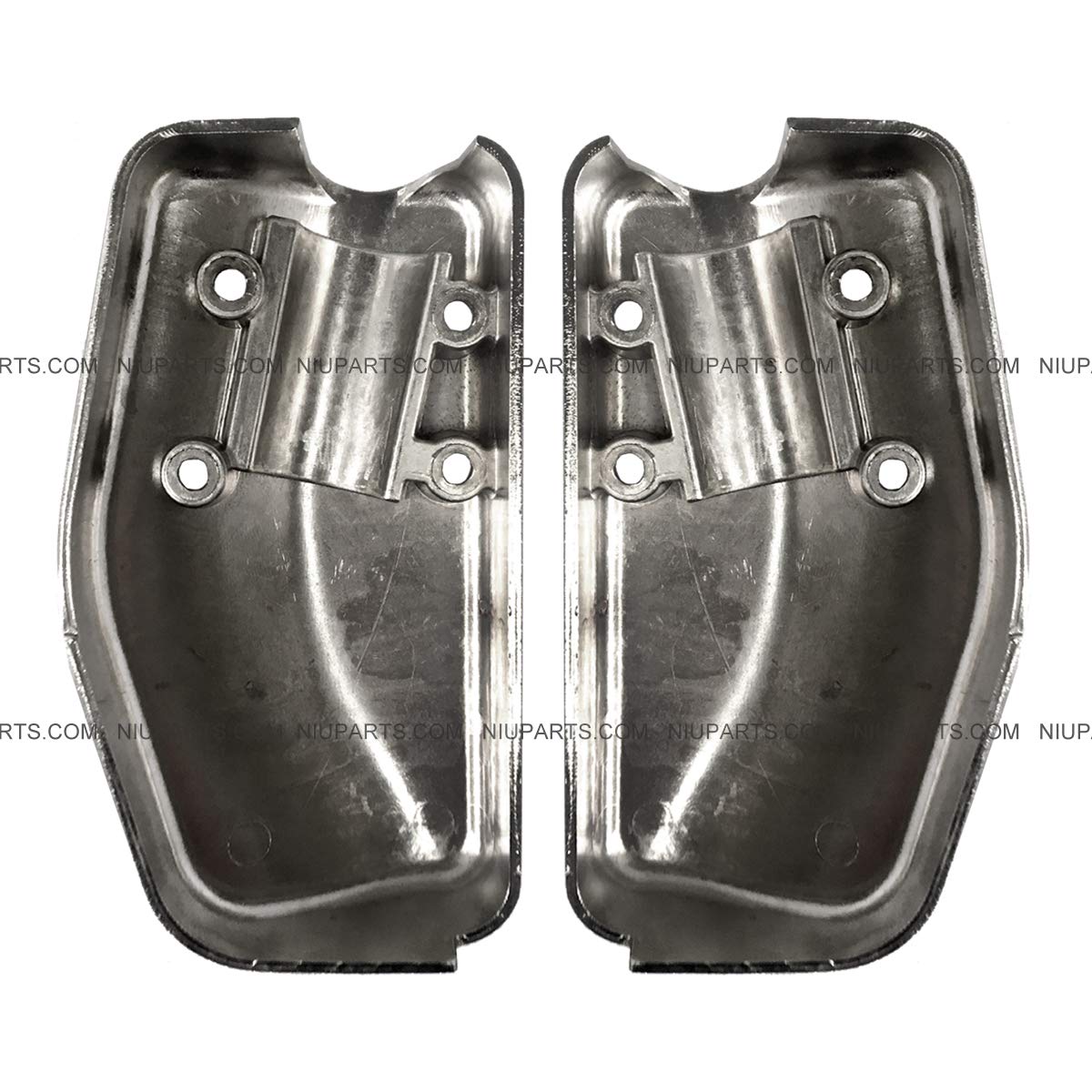 Staffa Specchietto Inferiore Sinistra In Alluminio Nero Per Peterbilt 335-389 (2005+) - 4