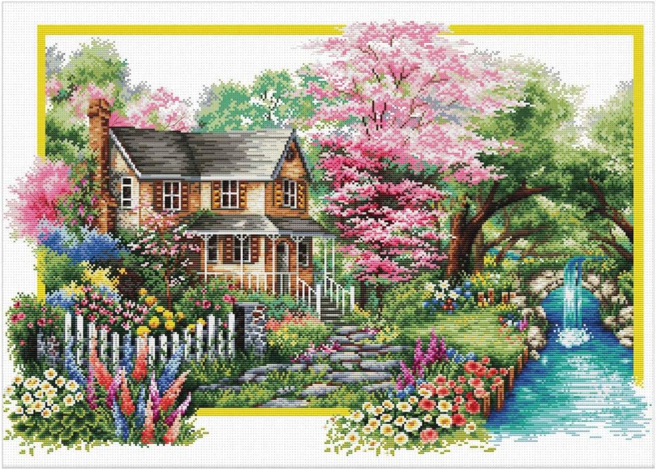 Needleart World Spring Comes No Count Printed Cross Stitch Kit