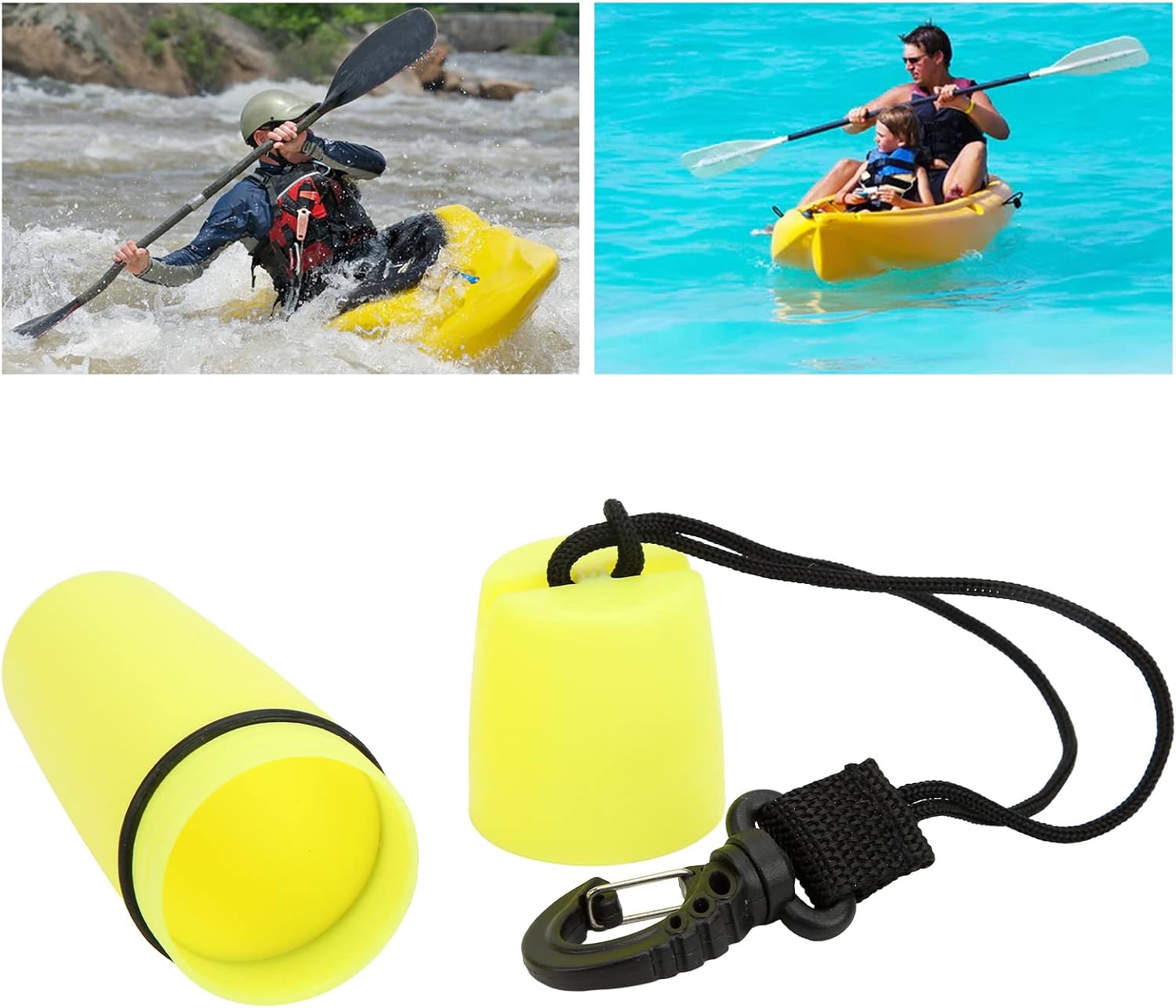 Gemer Bottle Container Dry Container, ABS Bottle Container Kayak Compact Size Diving for Water Sports
