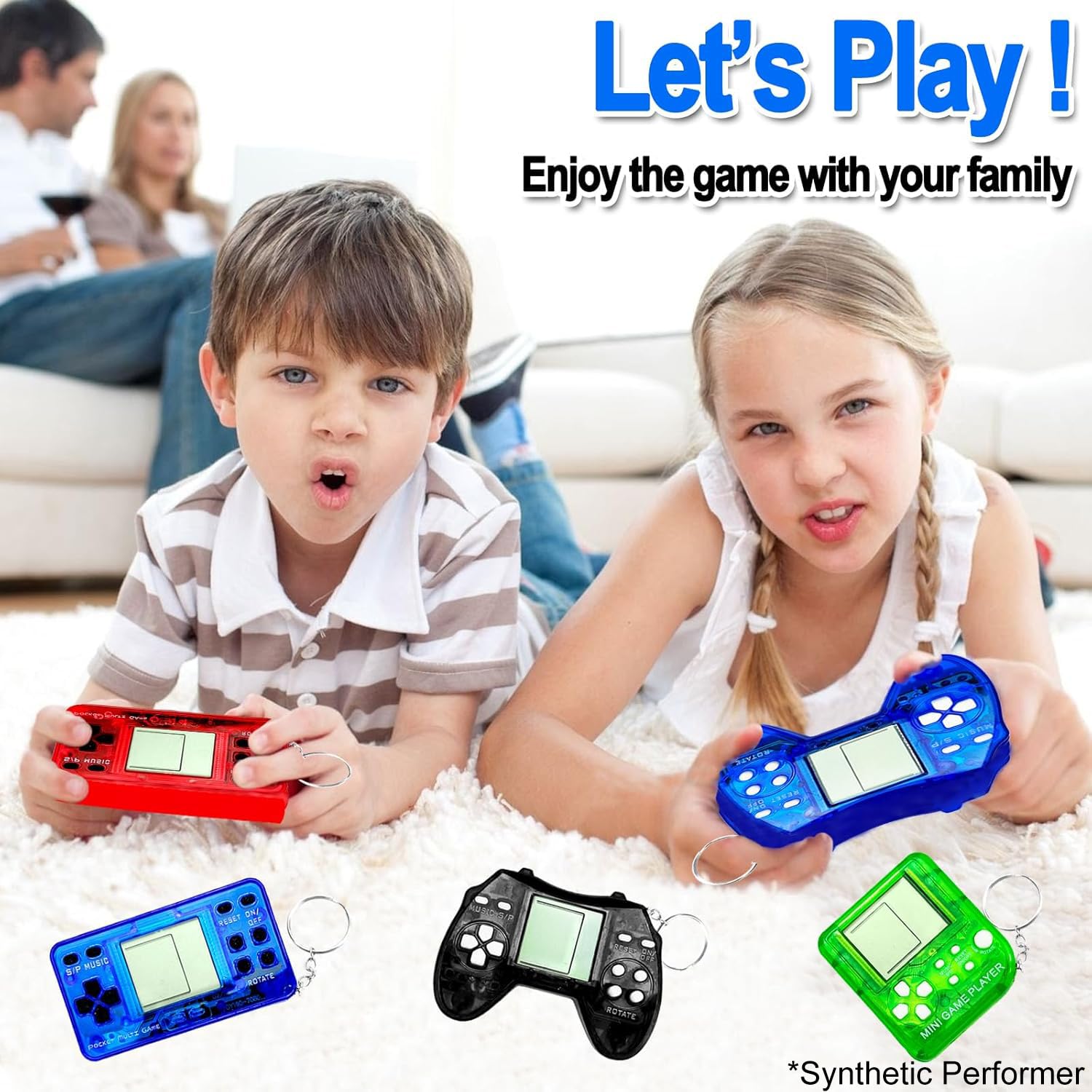 Bomboniere per videogiochi, 25 portachiavi per videogiochi, regali per feste di compleanno, mini console di gioco per bambini, premi in classe, sacchetti per regali, zaino