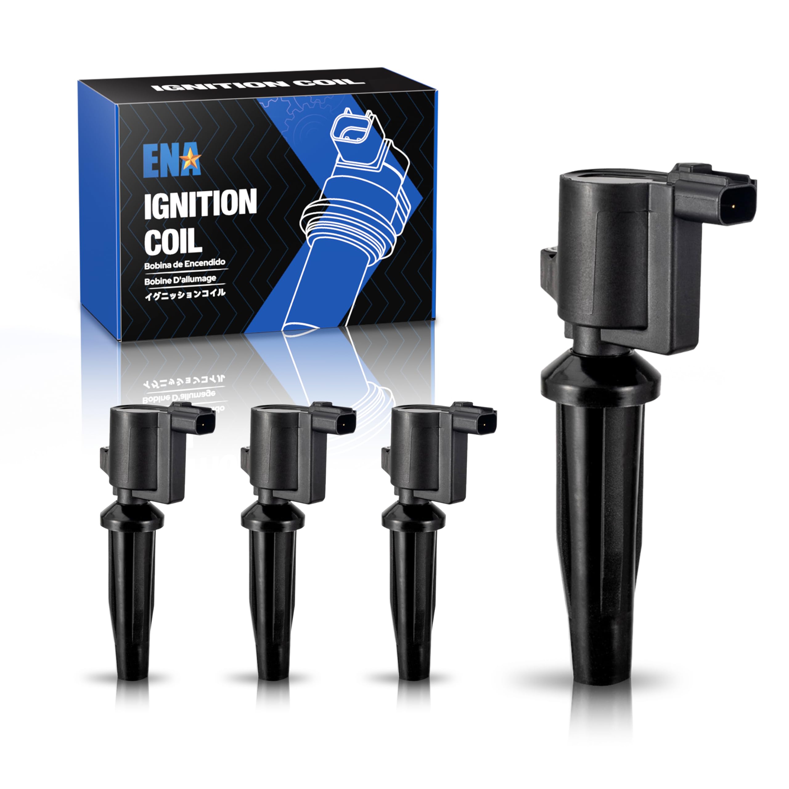 Amazon.com: ENA Set of 4 Ignition Coil Pack Compatible with Ford