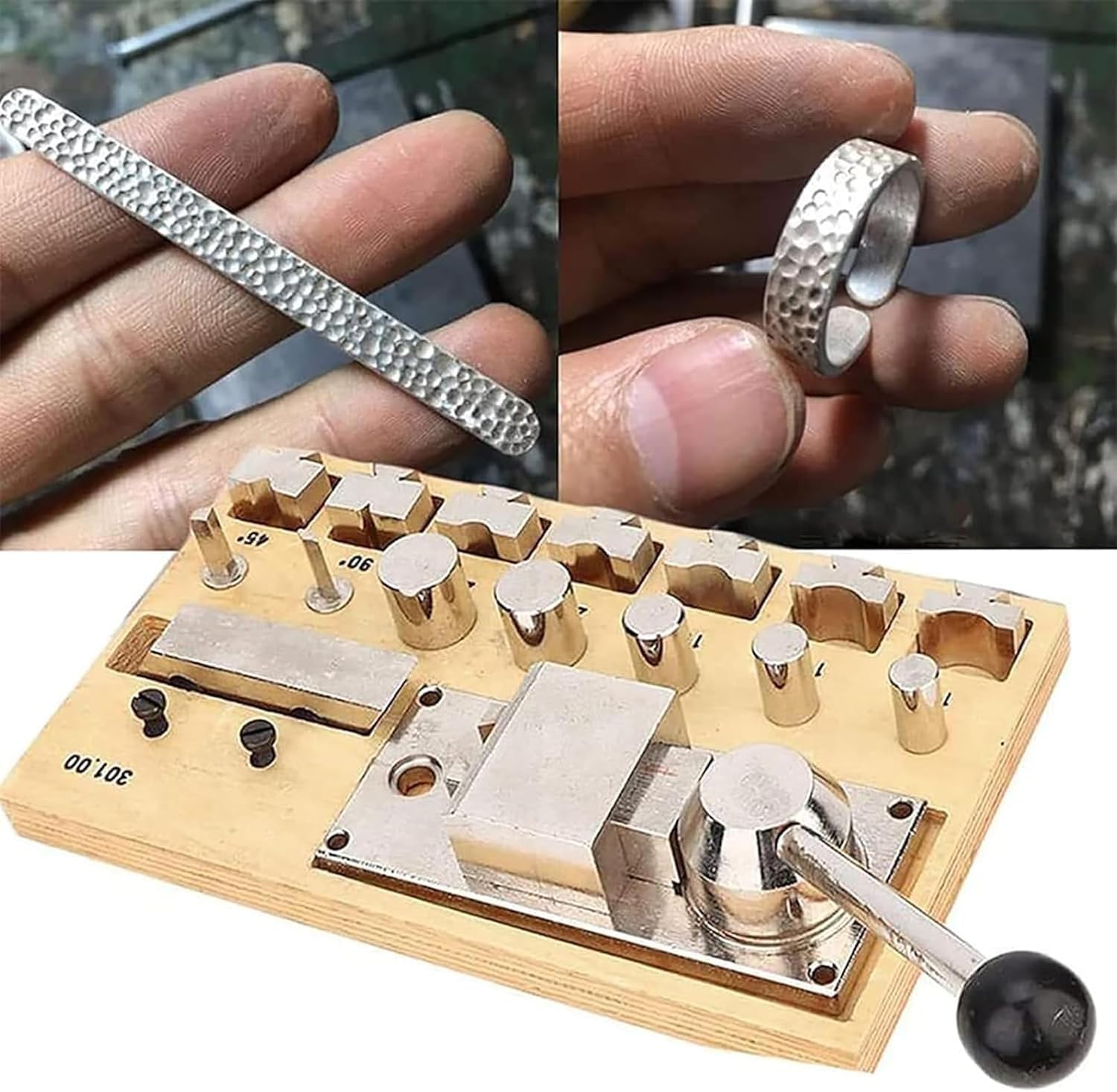 Juego de herramientas dobladoras de anillos y máquina de joyería