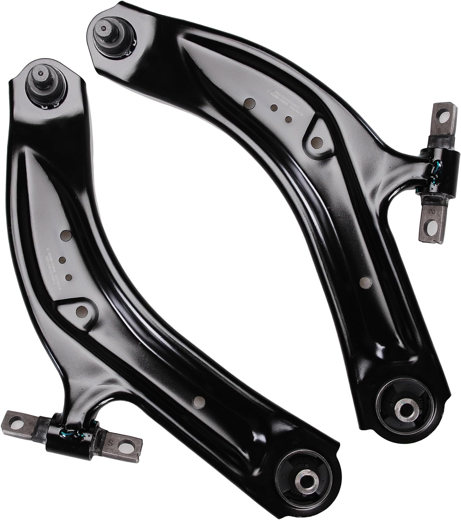 2pc Front Lower Control Arms w/Ball Joint Assembly for Nissan Rogue 2014-2019/ Rogue Sport 2017-2019, Suspension Control Arm Kit for Nissan Qashqai 2017-2019, K623110 K623111 Lower Control Arms