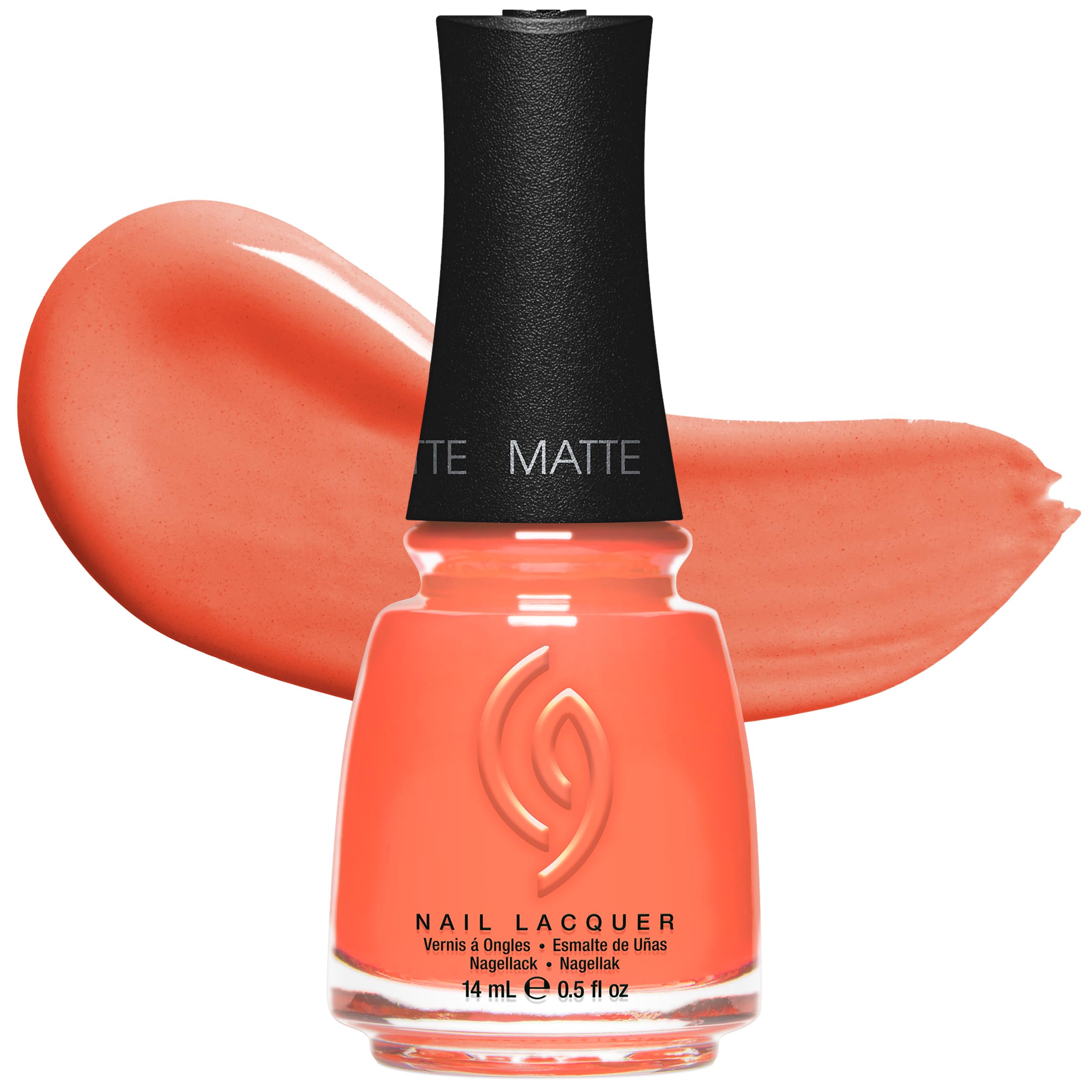 CG Nail Polish Sun of a Peach – Coral Orange, Nail Lacquer for Salon-Quality DIY Manicure, Chip-Resistant, Glossy Finish, 0.5 fl oz