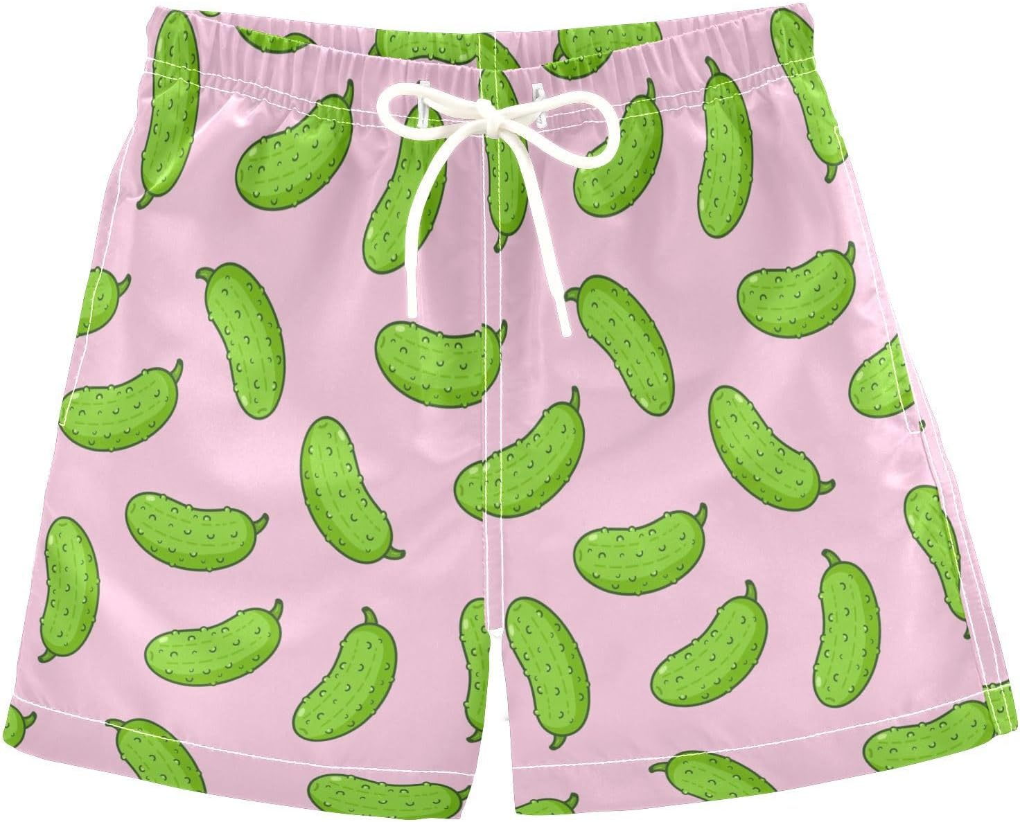 Eionryn Christmas Santa Candy Bow Boys Swim Trunks Toddler Beach Board Shorts Quick Dry Kids Swimwear Bathing Suits 2T
