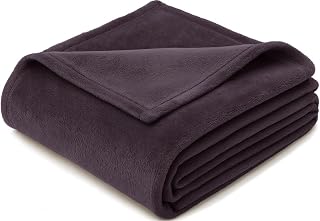 Cloth Fusion Flannel Fleece AC Blanket for Winter Single Bed,Soft Plush Blanket for Travel & Sleeping (58x86 Inches, Violet) Price In India