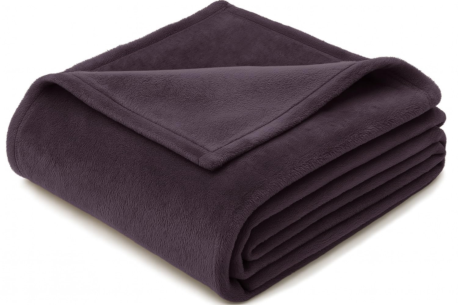 Cloth Fusion Flannel Fleece AC Blanket for Winter Single Bed,Soft Plush Blanket for Travel & Sleeping (58x86 Inches, Violet)