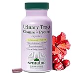 Semaine Urinary Tract Cleanse & Protect - 30 ct, Bladder Support Supplement for Women, Flushes Urinary Tract. Combines Cranberry Proanthocyanidins with Hibiscus.