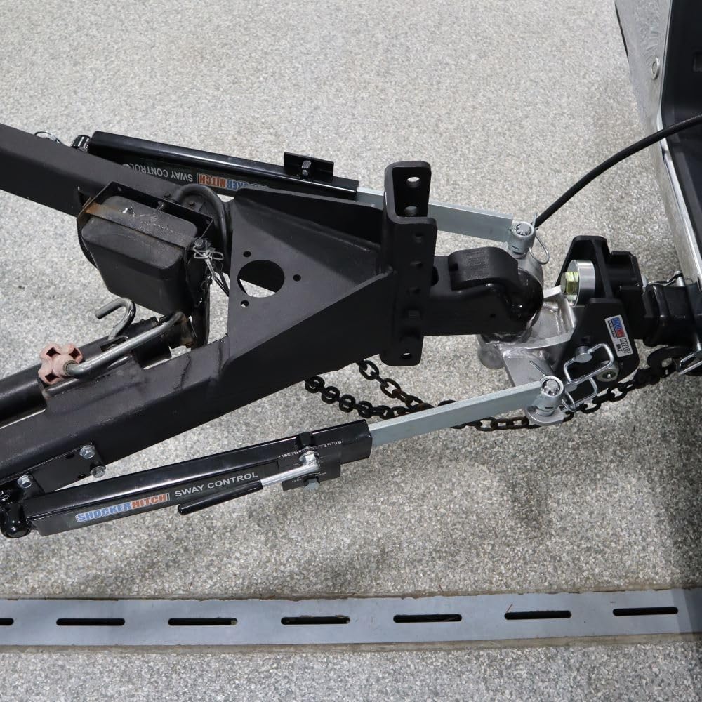 Shocker Impact Max Combo Cushion Hitch Sway Control Towing Kit, Fits 2-1/2" Hitch Chrome Combo 2" & 2-5/16" Balls