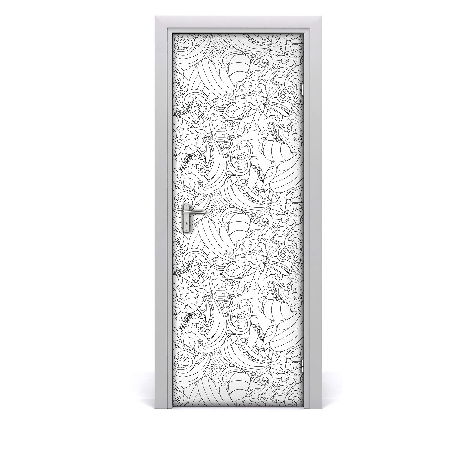 Autocollant de porte papier peint sur la porte mural 70x200