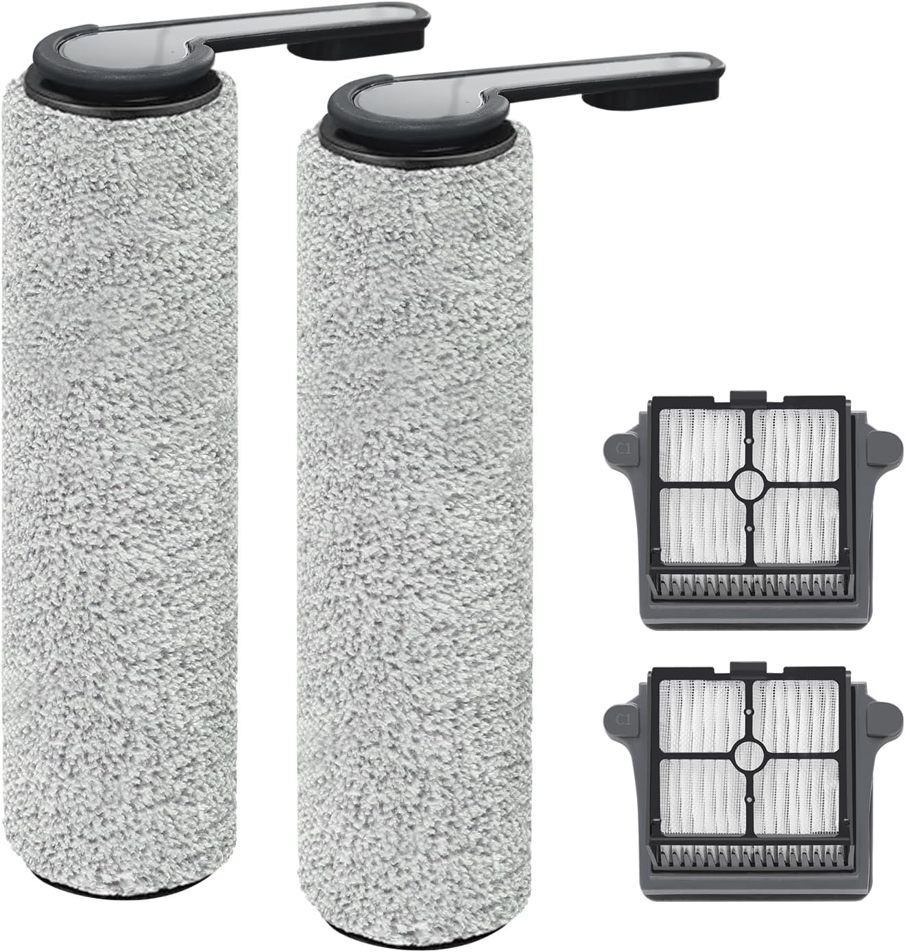 kelukeFits FW200300US Model, Only Floor One S7 Pro（for S7Pro Order Before 2024 Aug） Replacement Roller Brushes & Filters Compatible with Tineco Floor One S7 Pro Cordless Vacuum Cleaner