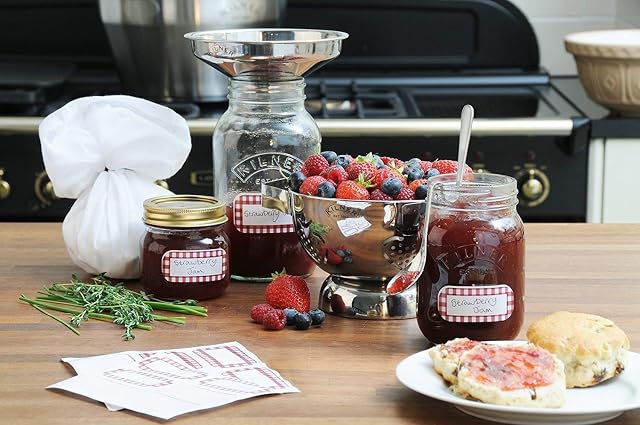 Kilner Set of 6 500ml Screw Top Storage Jars, 0.5 Litre