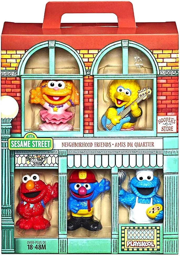Sesame Street Neighborhood Friends Includes 5 Figures, 3-inches, Classic Collectibles Pack for Toddlers, Great Toy for Kids 18 Months and Up