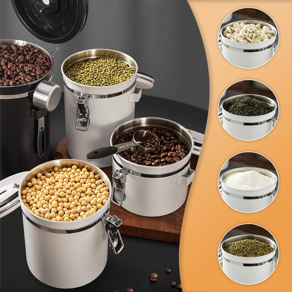 Barattolo per caffè in pietra MasterClass, contenitore per caffè in grani da 1 kg (1,75 litri