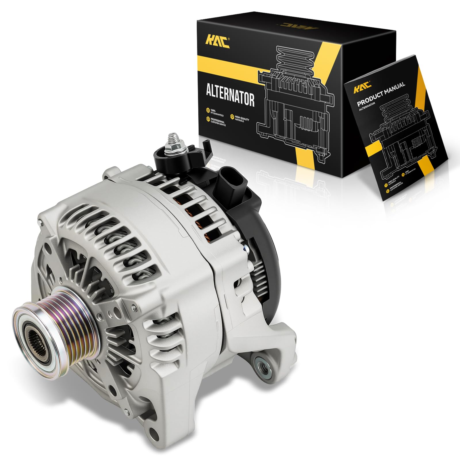 KAC 14203N Alternator 170A Compatible with BMW X3 2013-2017 2.0T, 328i 2014-2016, 2012-2013 2.0T, 320i 2013-2018, 528i 2012-2016, 428i 2014-2016, 228i 2014-2016, Z4 2012-2016 2.0T | 170A Alternator for 2012-2016 328i, 2013-2018 320i, 2012-2016 528i, 2014-2016 428i, 2014-2016 228i, 2012-2016 Z4-image-16