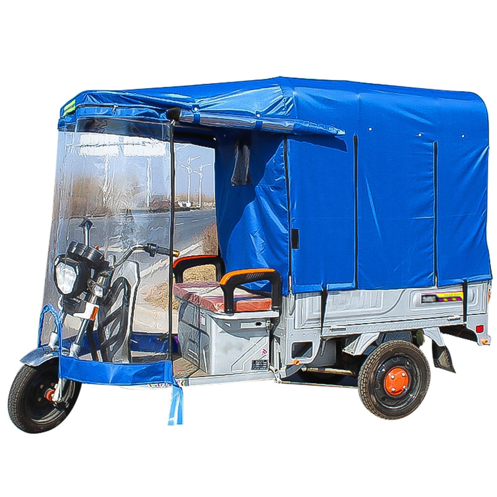 Cubierta para triciclo de carga eléctrica impermeable toldo de 3 ruedas 130x95 cm para adultos