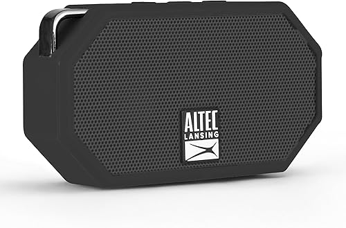 Altec Lansing IMW257 Mini H2O - parlante Bluetooth a prueba de agua, arena, nieve y golpes IMW257-BLK