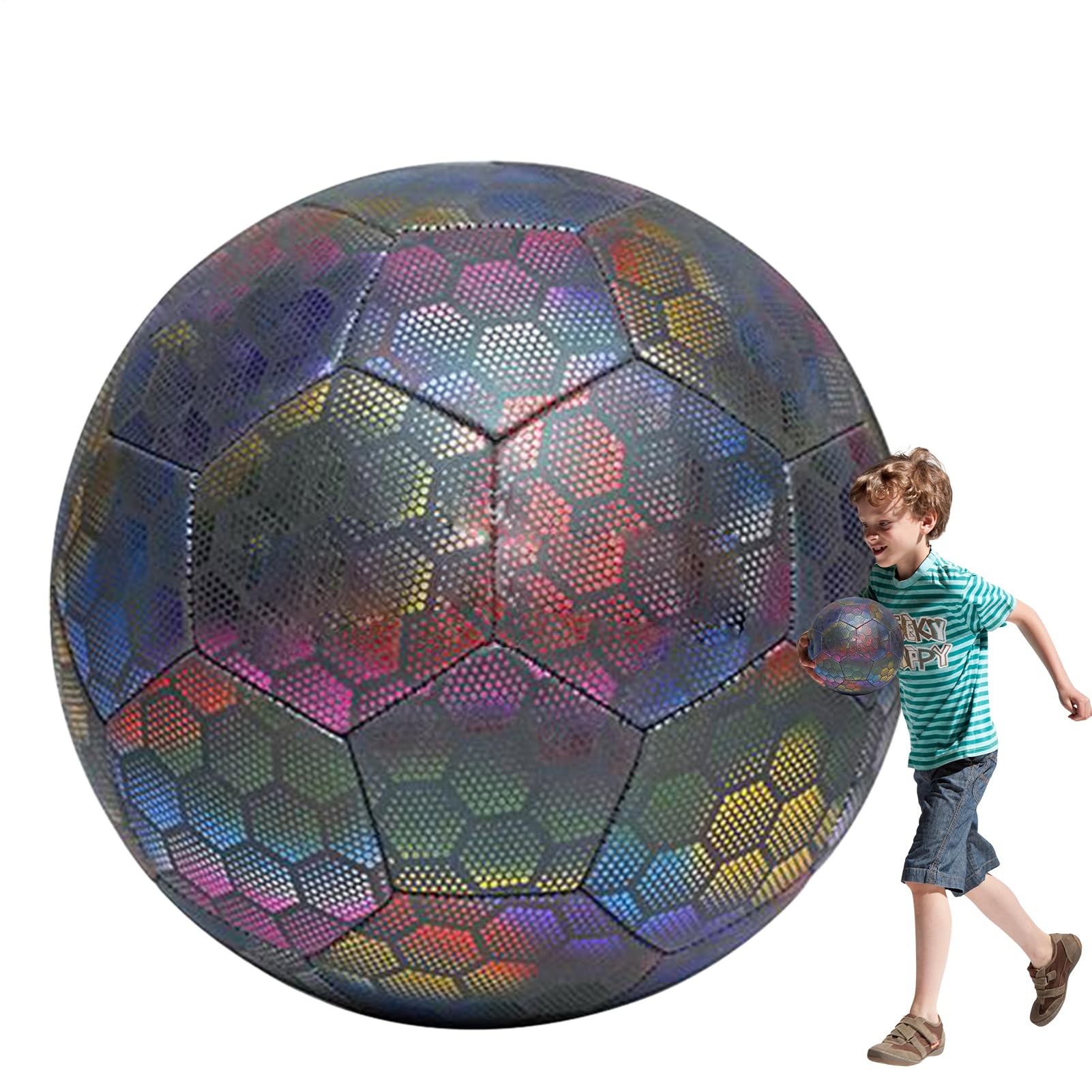 Pallone da calcio illuminato, pallone da calcio luminoso | Giocattolo riflettente per l'allenamento del - Fantastici prodotti sportivi giocattolo, attrezzatura per esercizi di fitness