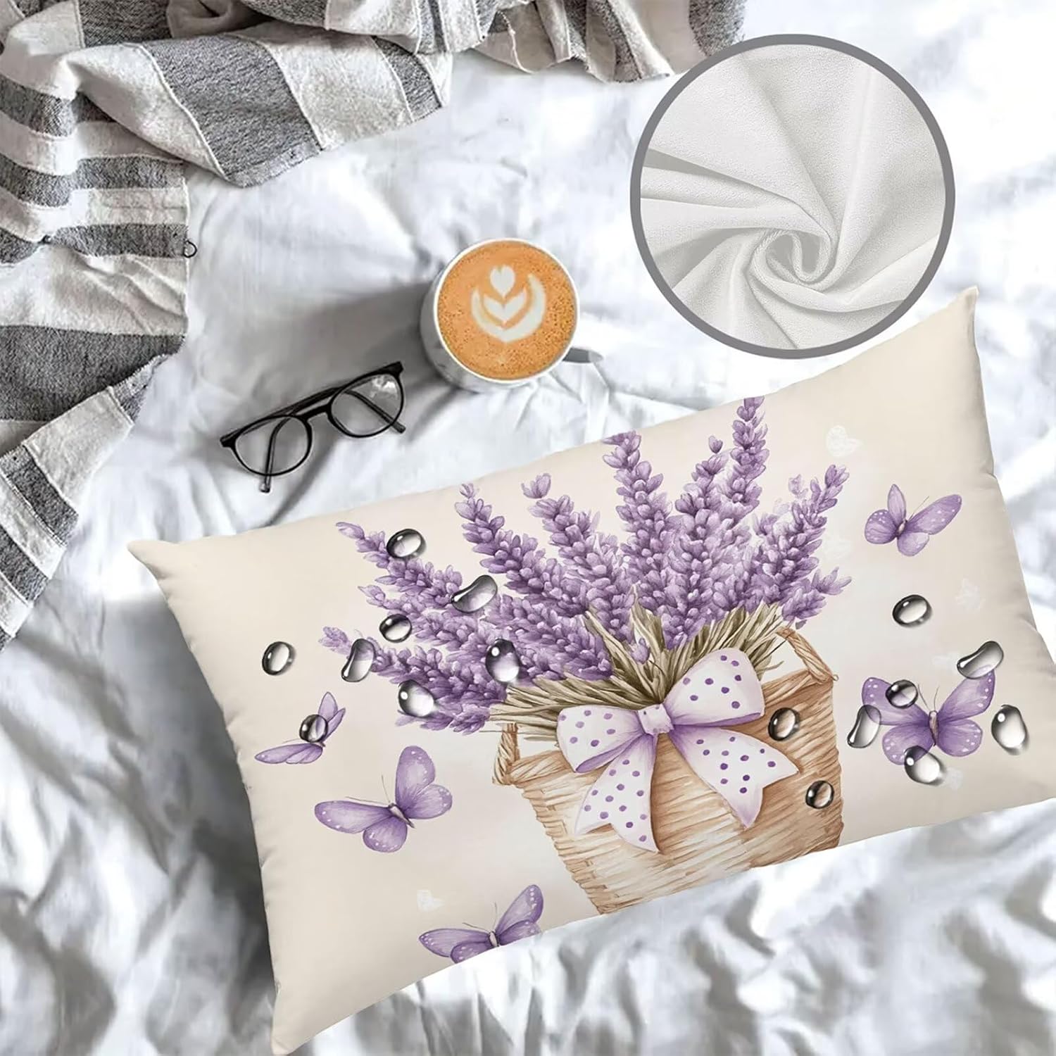 ベスト ウーリー ベスト ジャケット レディース 紫 クッションカバー 60x80 cm 大型クッションカバー おしゃれ 蝶 ベルベット cushion covers 両面プリント