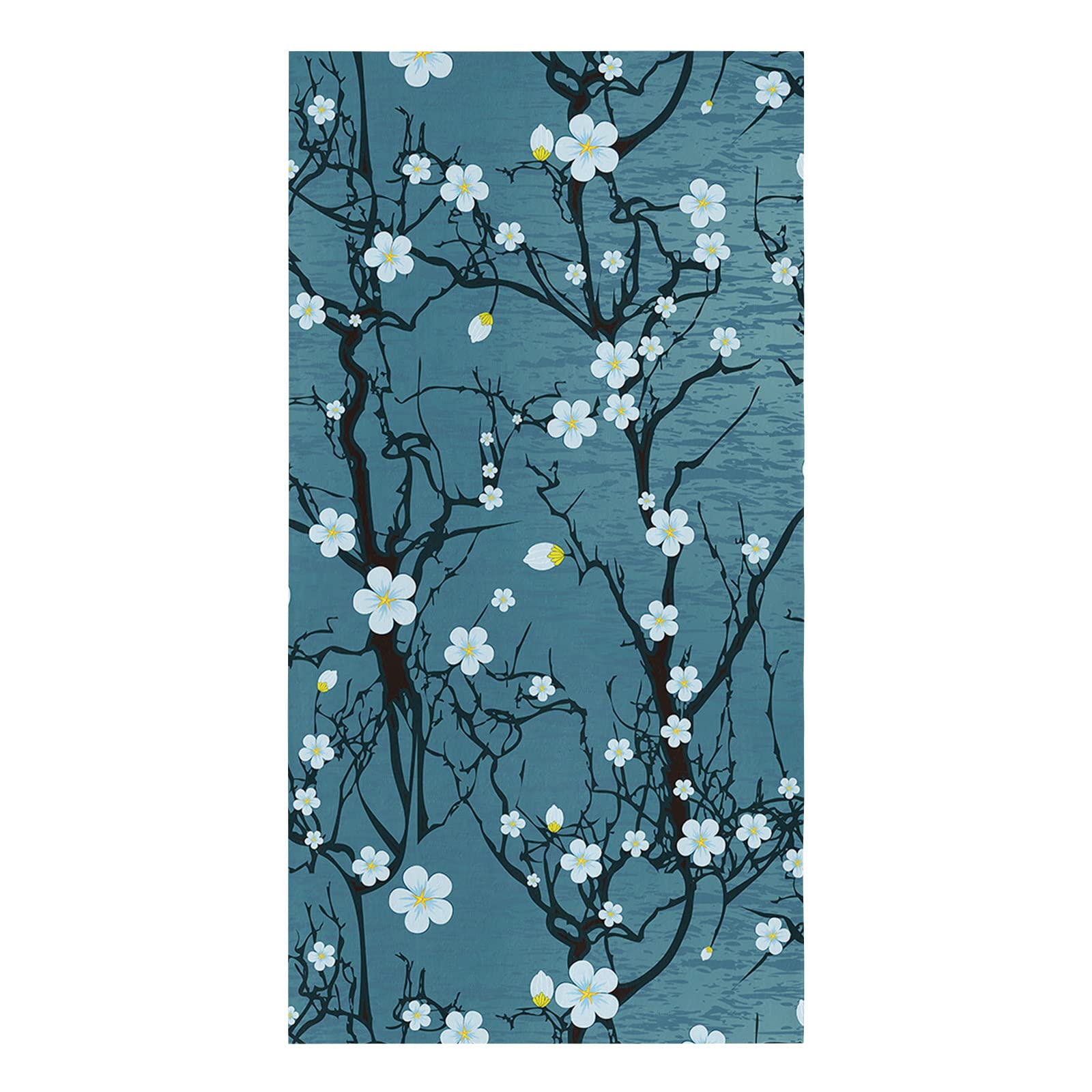 Dishcloths for Kitchen Absorbent Kitchen Towels 1PCS Abstract Floral Nature Plant Blue Ripple Reusable Dish Rags Cleaning Cloths Kitchen Hand Towels for Cooking and Baking,18x28 Inch