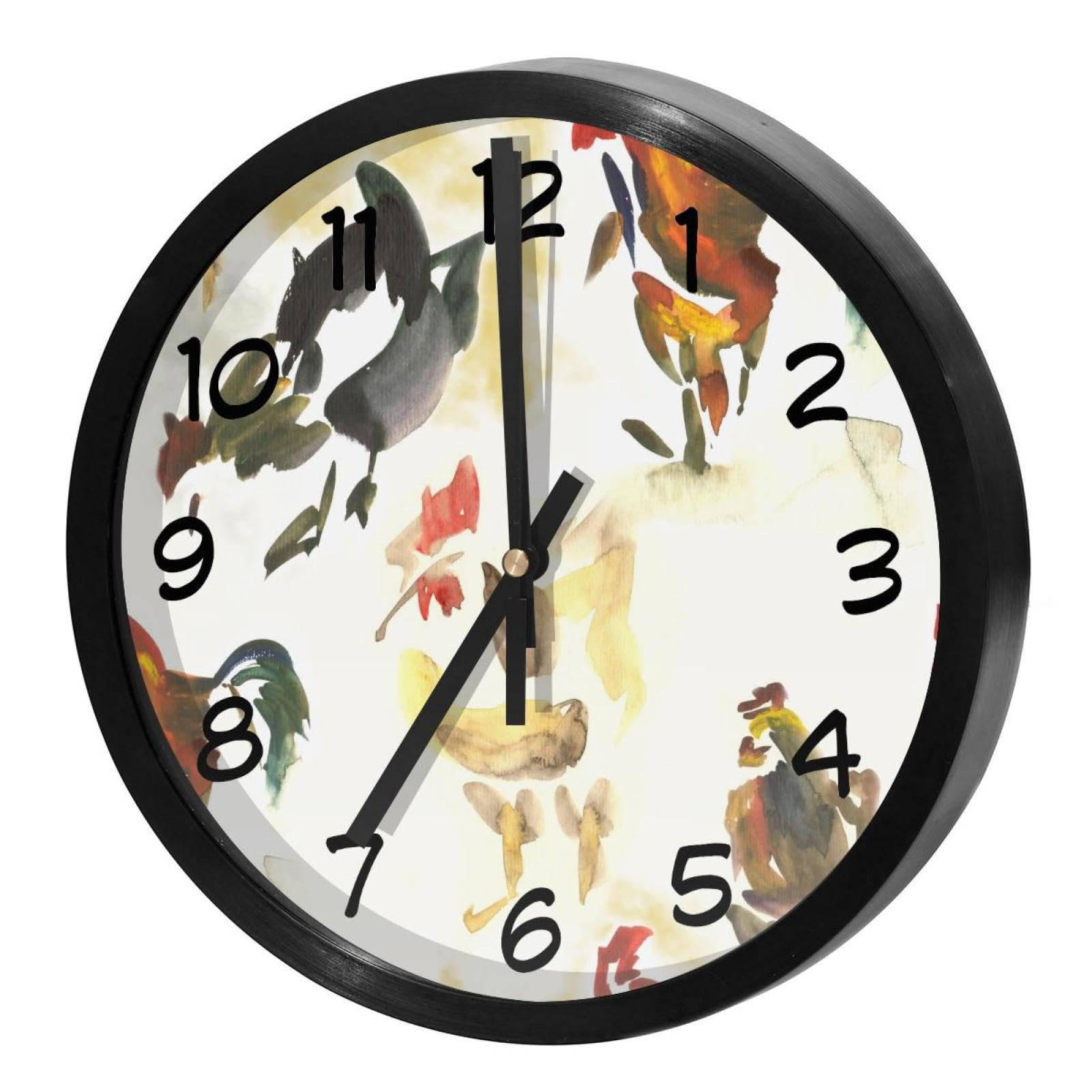 Horloge murale silencieuse à quartz anti-bruit pour éliminer le tic-tac dans la maison