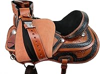 Vista 8 de Barrel Racing Western Horse Saddle Rodeo Pleasure Trail Cuero TACK 15 16 17 18