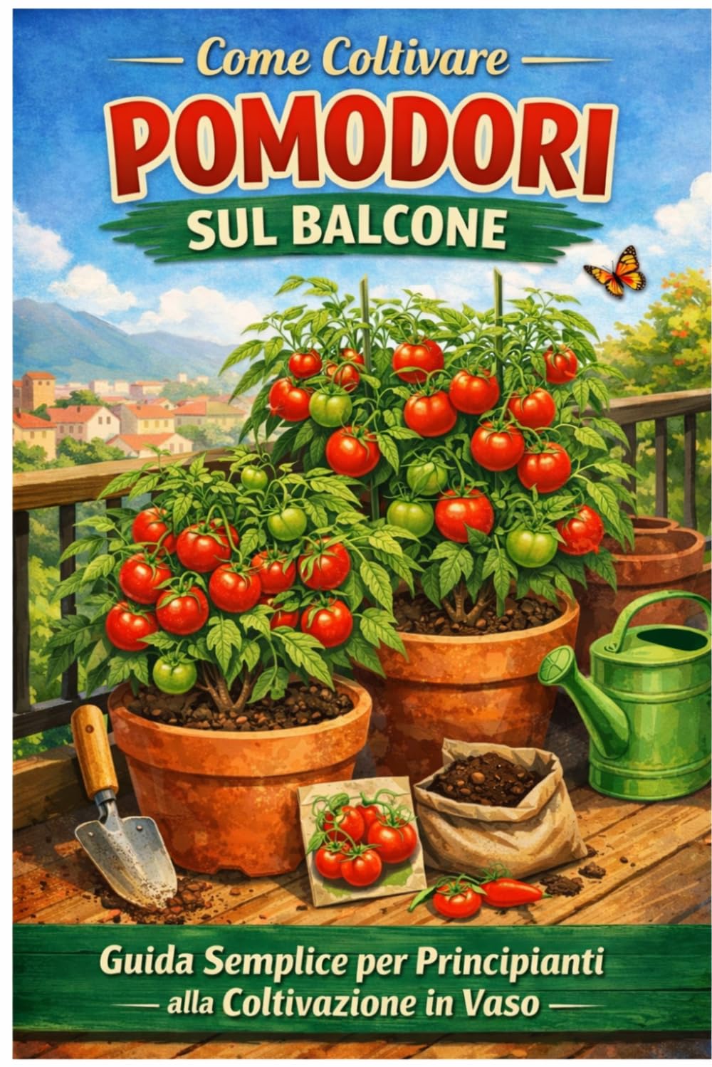 Come Coltivare Pomodori sul Balcone: Guida Semplice per Principianti: Guida pratica per principianti: coltivazione in vaso, crescita veloce e raccolti abbondanti anche in poco spazio (Orto facile)