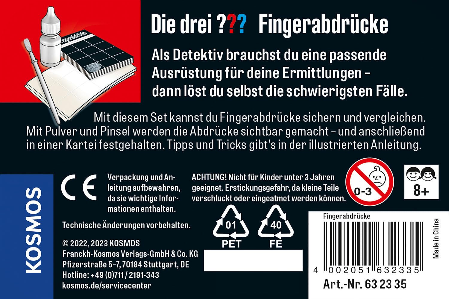 Die drei ??? Fingerabdrücke: Detektiv-Set