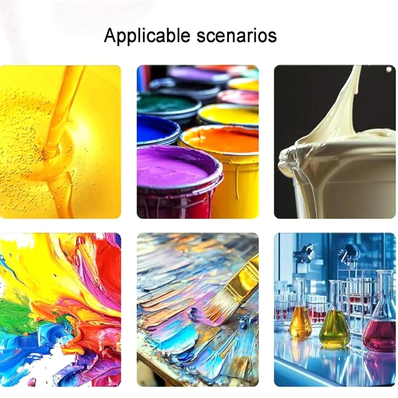 Vaso de viscosidad para pruebas de pintura y aceite, capacidad de 100 ml, rango de medición 91-326 cst, diámetro de agujero de 5 mm, soporte de altura ajustable, ideal para salsas y miel