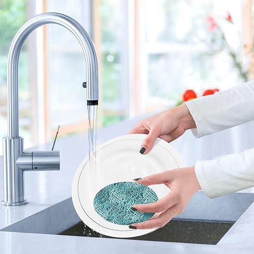 Vista 34 de Esponjas de cocina para lavar platos, esponjas de cocina para el hogar, esponja absorbente reutilizable abstracta cepillo trazo Trazo de pincel