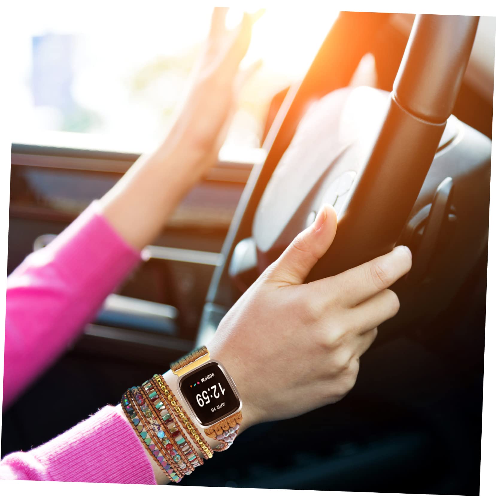 Hemobllo 2 Pièces Sangle Smartwatch Bandes De Rechange Montre Bracelet Bande De Montre Montres Intelligentes Montre Intelligente Pour Femme Femmes Montres Élégant Bracelet Ornement Bande