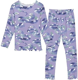 Pajama Sets 2PCS Sleepwear Snug Fit Long Sleeve Jammies for 2-10 Years