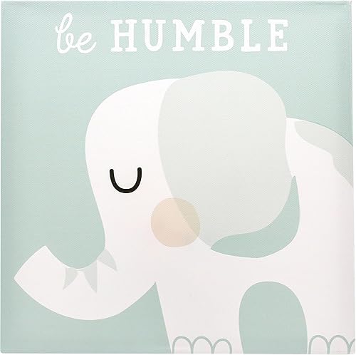 Miniatura 9 de tiny ideas Lienzo decorativo de animales pastel, sé valiente, sé amable, sé humilde, género neutro decoración de pared para guardería, regalo para
