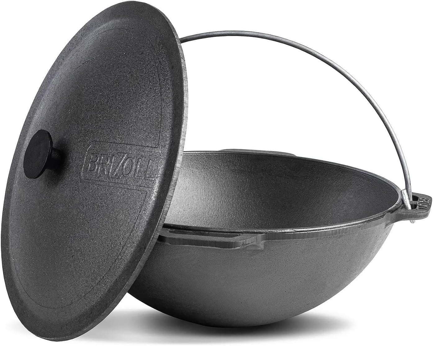 Gusseisen Usbekischer Kasan Dutch Oven Topf mit Deckel 6.3qt. (6L) Asiatischer Kessel Camping Wok Kochen Küche