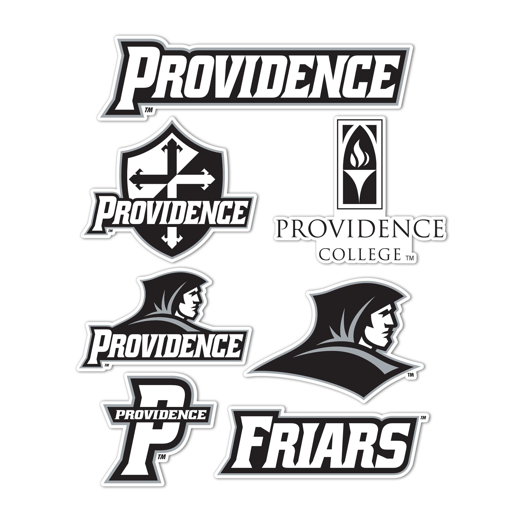 Adhesivo de vinilo Providence College con acabado mate para ordenadores y superficies lisas