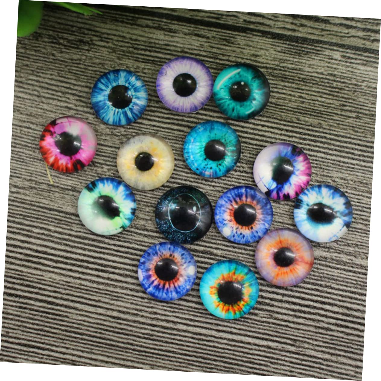 jojofuny 100 Piezas Dyy Pegatina Ojos Dyy Accesorios De Juguetes DIY Manualidades Globos Oculares Ojos De Dragon Dyy Ojos De Animales Falsos Ojos Falsos Dyy Muñeca Ojos Vidrio
