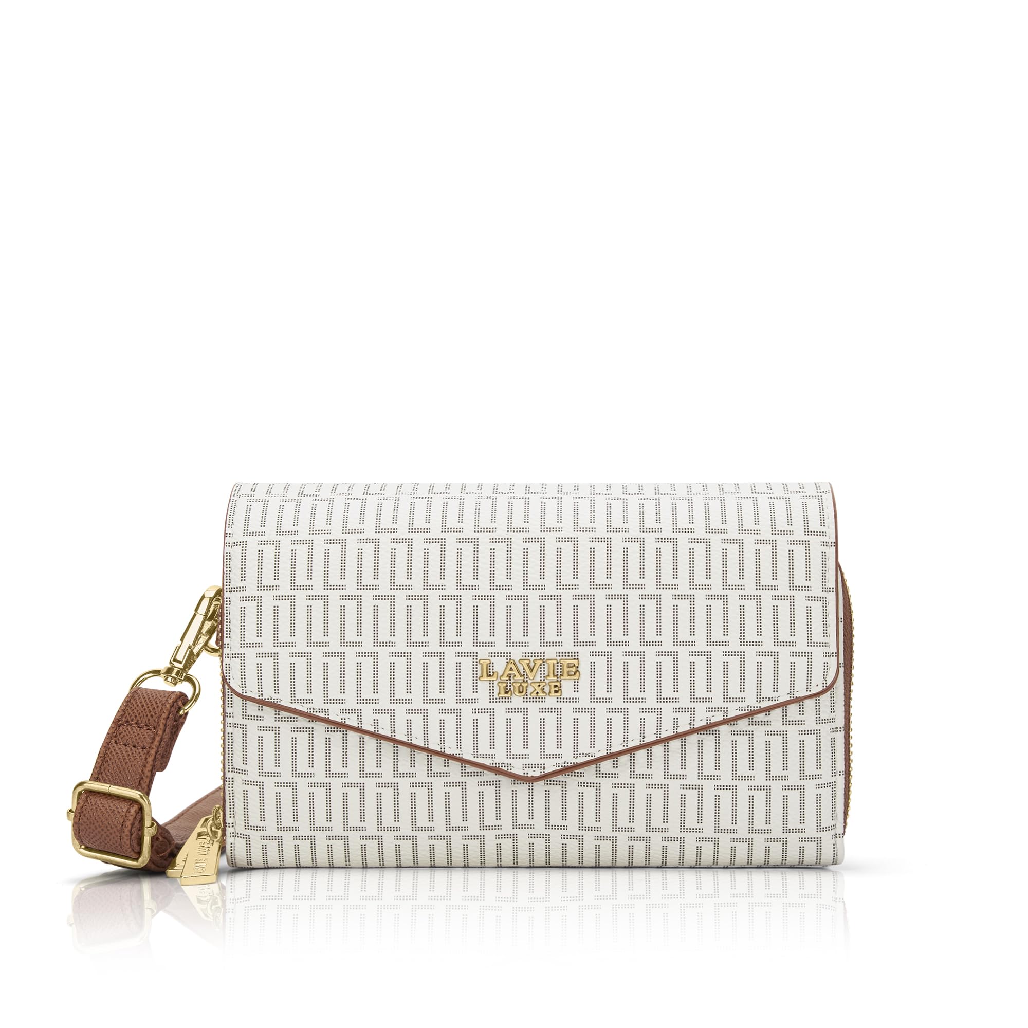 lavie luxe Women's Monogram Sally25 Horizontal Cross Body Sling Bag | Ladies Purse Handbag | Gift for Women-picture-15