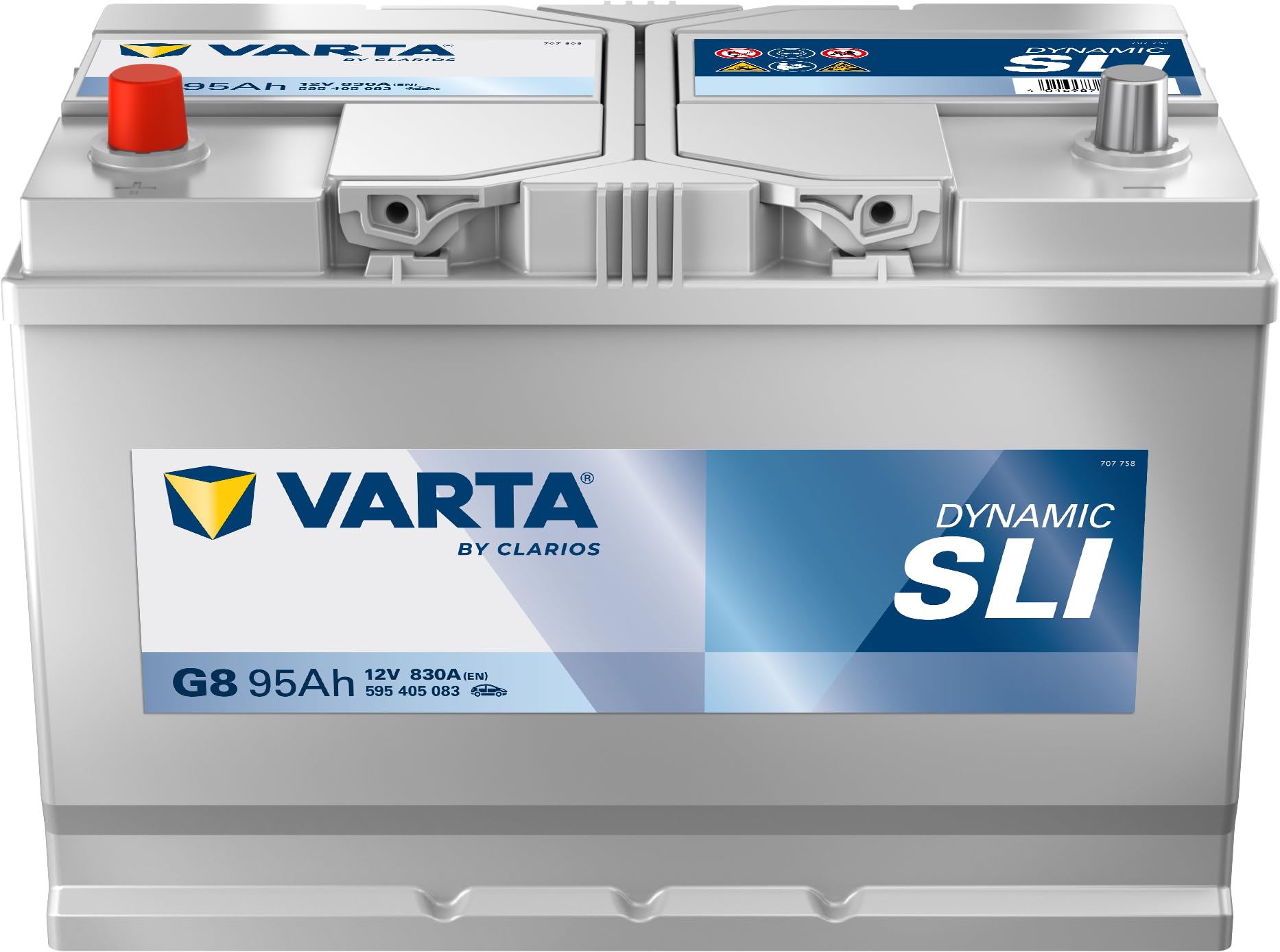 Varta Blue Dynamic G8 Batterie Voitures, 12 V 95Ah 830 Amps (En)