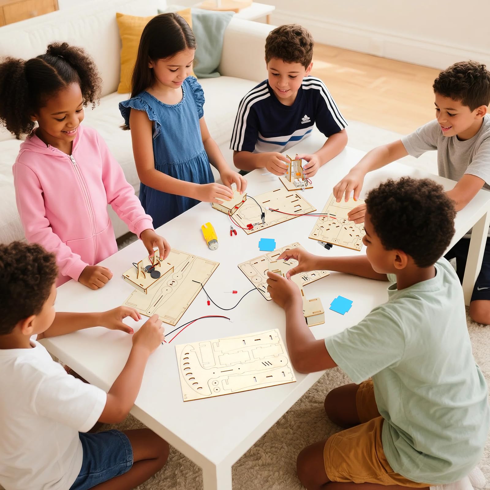 Experimente für Kinder ab 8 9 10 11 12 13 14, Elektronik Baukasten, Experimentierkasten, Elektro Baukasten für Kind, Holz Bausatz Kinder Spielzeug Geschenke ab 8 9 10 11 12 13 14 Jahre Jungen