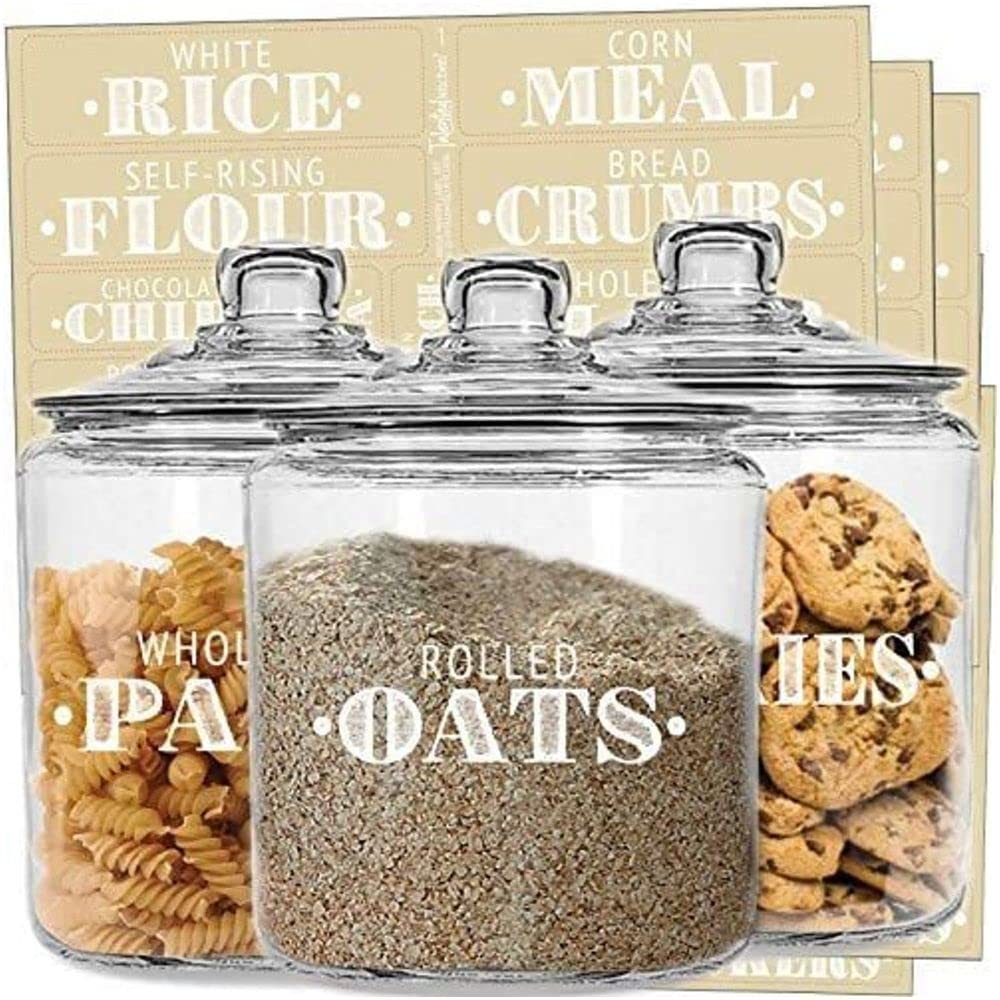 Buy Talented Kitchen 144 White Farmhouse Pantry Labels White Pantry