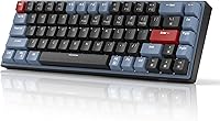 Vista 8 de MageGee SKY68 - Teclado mecánico para juegos, 68 teclas, compacto con retroiluminación LED azul, mini teclado ergonómico con cable para Windows PC
