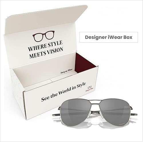 Miniatura 7 de Oakley Contrail OO4147 - Lentes de sol de aviador para hombre + paquete con correa de accesorio + paquete con kit de cuidado de diseñador iWear