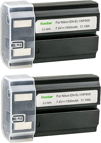 Kastar Paquete de 2 baterías de repuesto EN-EL1 para portátil de mano