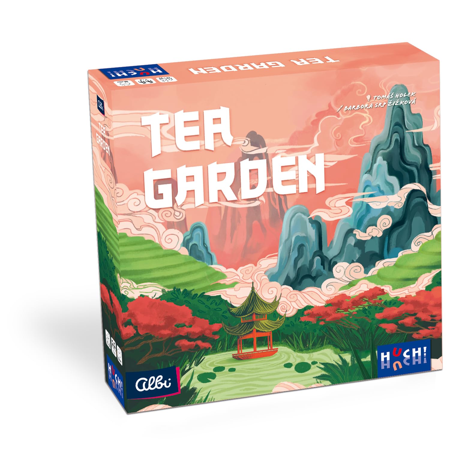 HUCH!, Tea Garden, Gesellschaftsspiele, Strategisches Teeanbau-Abenteuer, Erlebe die Faszination der Teeverarbeitung, Perfekt für Familienabende, Für 2-4 Spieler ab 12 Jahren