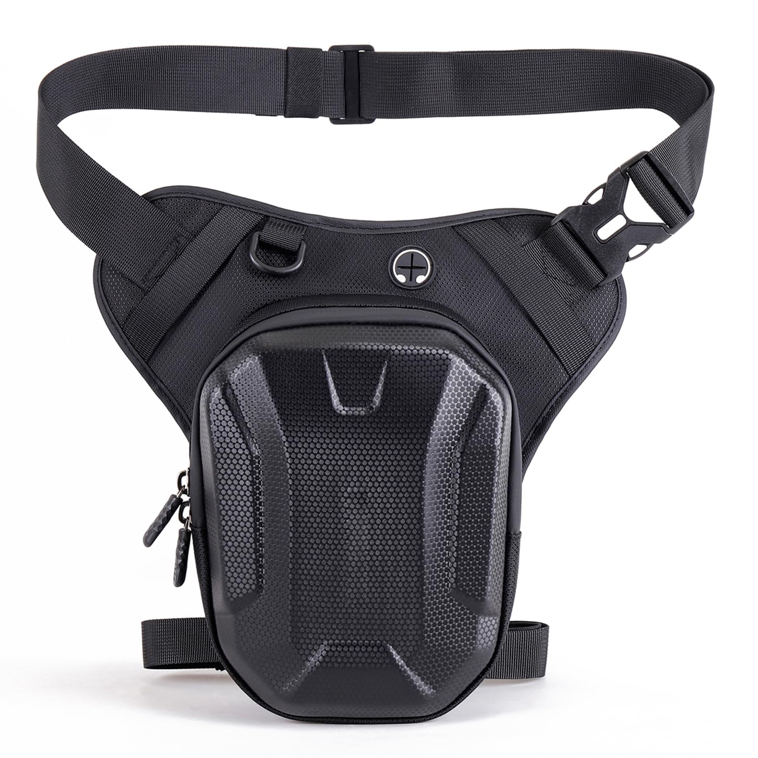 Sac banane tactique pour moto - Pour homme et femme - Pour l'extérieur, les voyages, la randonnée, le cyclisme - Sac de cuisse Oxford, #01Noir., One Size, Cyclisme, sport